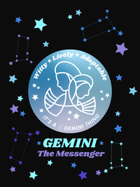 Thumbnail for Zodiac Sign T-Shirt - Gemini - Decorate View