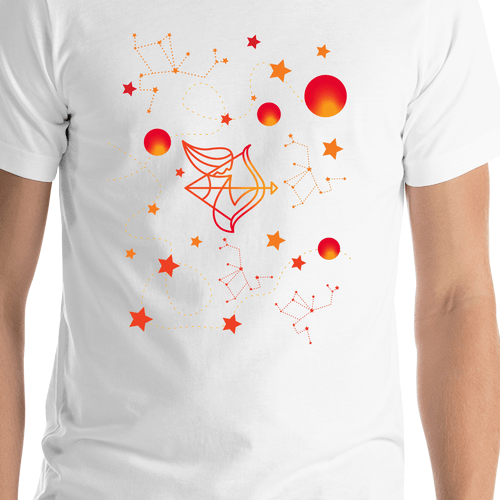 Zodiac Sign T-Shirt - Sagittarius - Shirt Close-Up View